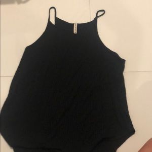 Black tank top